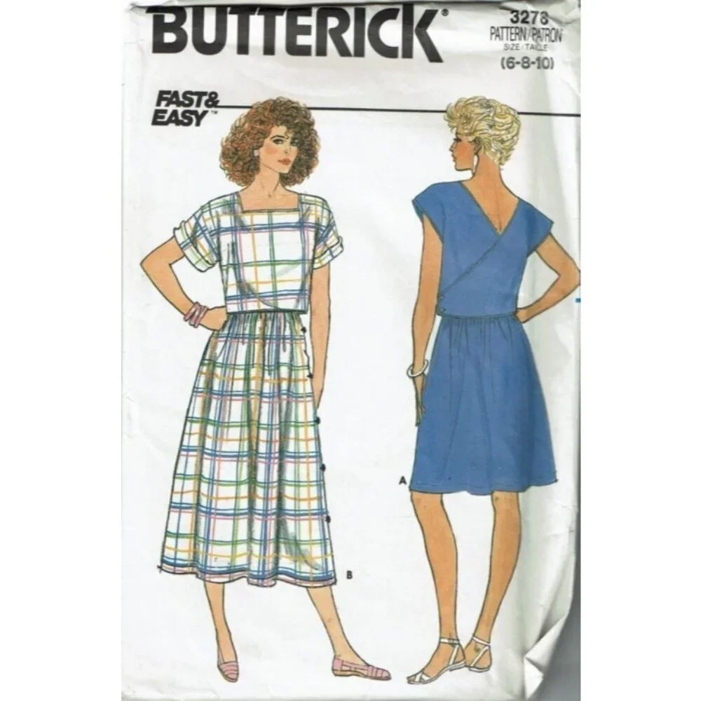 Butterick‎ Sewing Pattern 3278 Top Skirt Misses Size 6-10